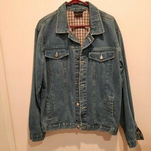 Men’s Vintage Fitzgeralds Casino Big Logo Denim Jean Jacket Sz M